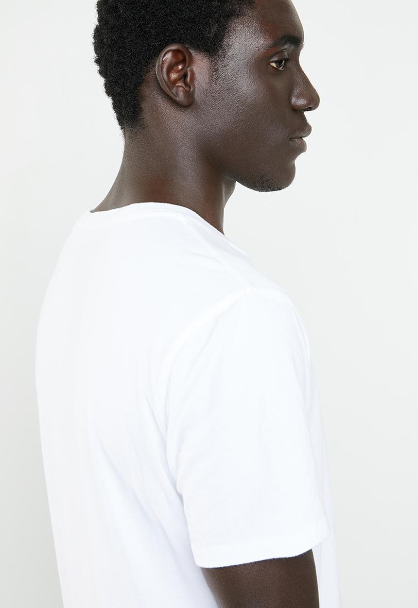 GUESS - Linear ombre short sleeve tee - white