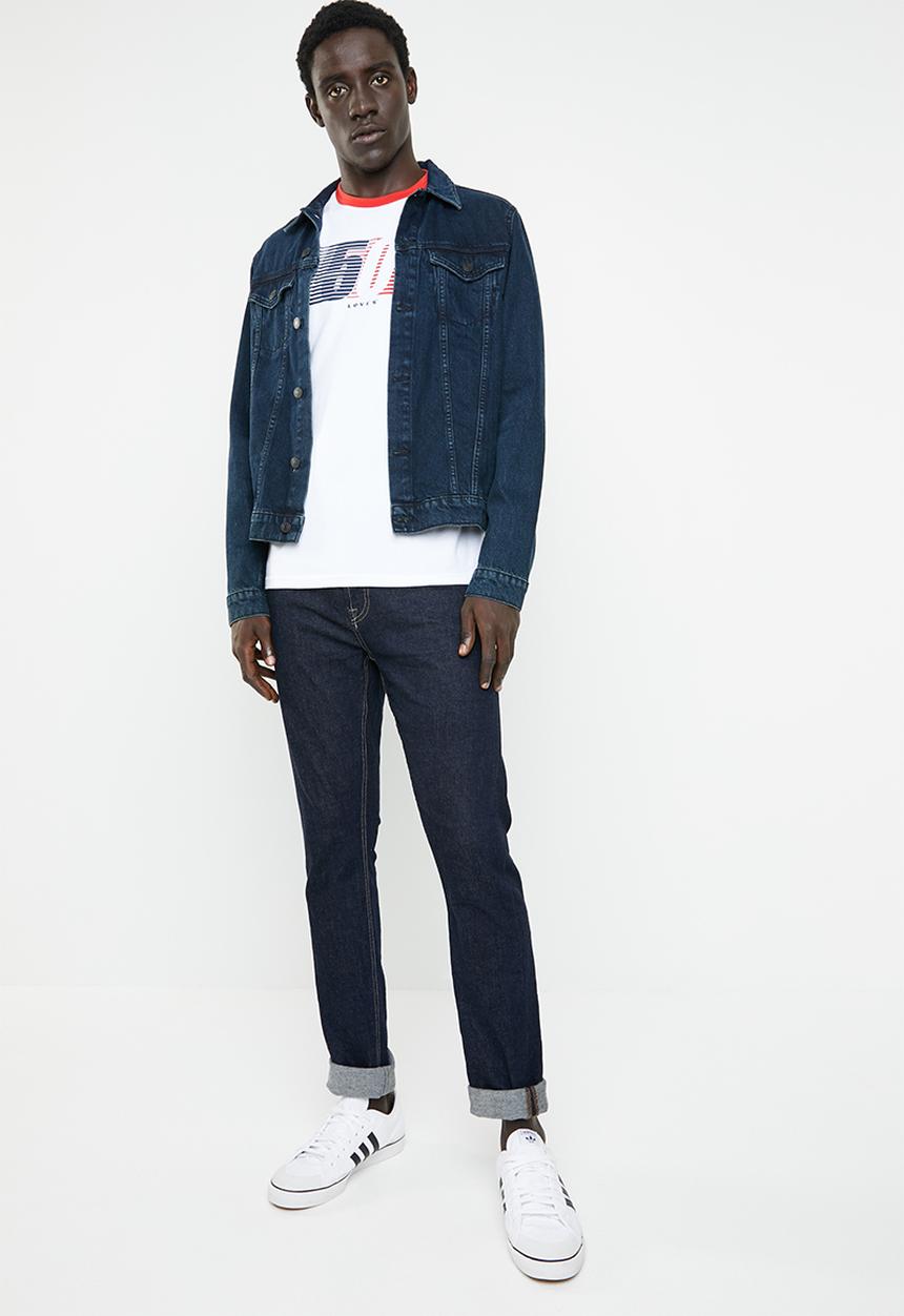 Levi’s® - Ringer tee housemark - white & red