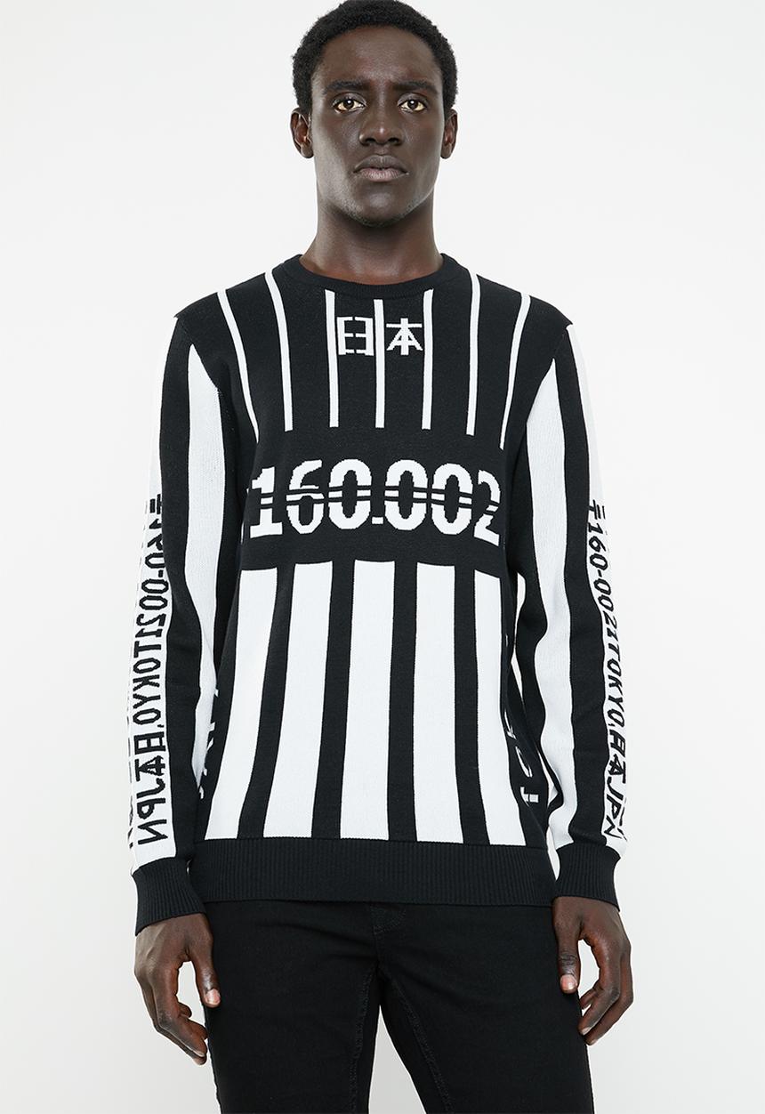 Only & Sons - Dennis jaquard knit - black