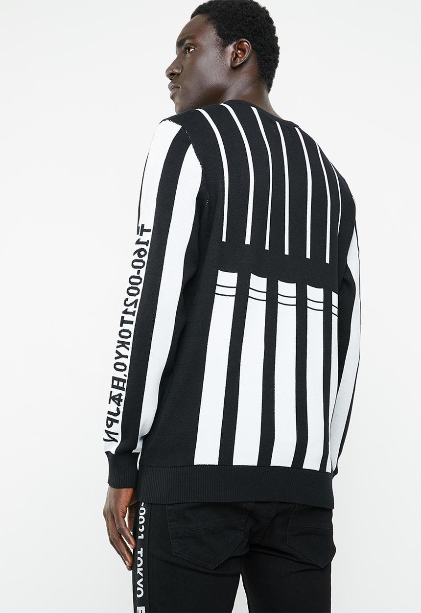 Only & Sons - Dennis jaquard knit - black