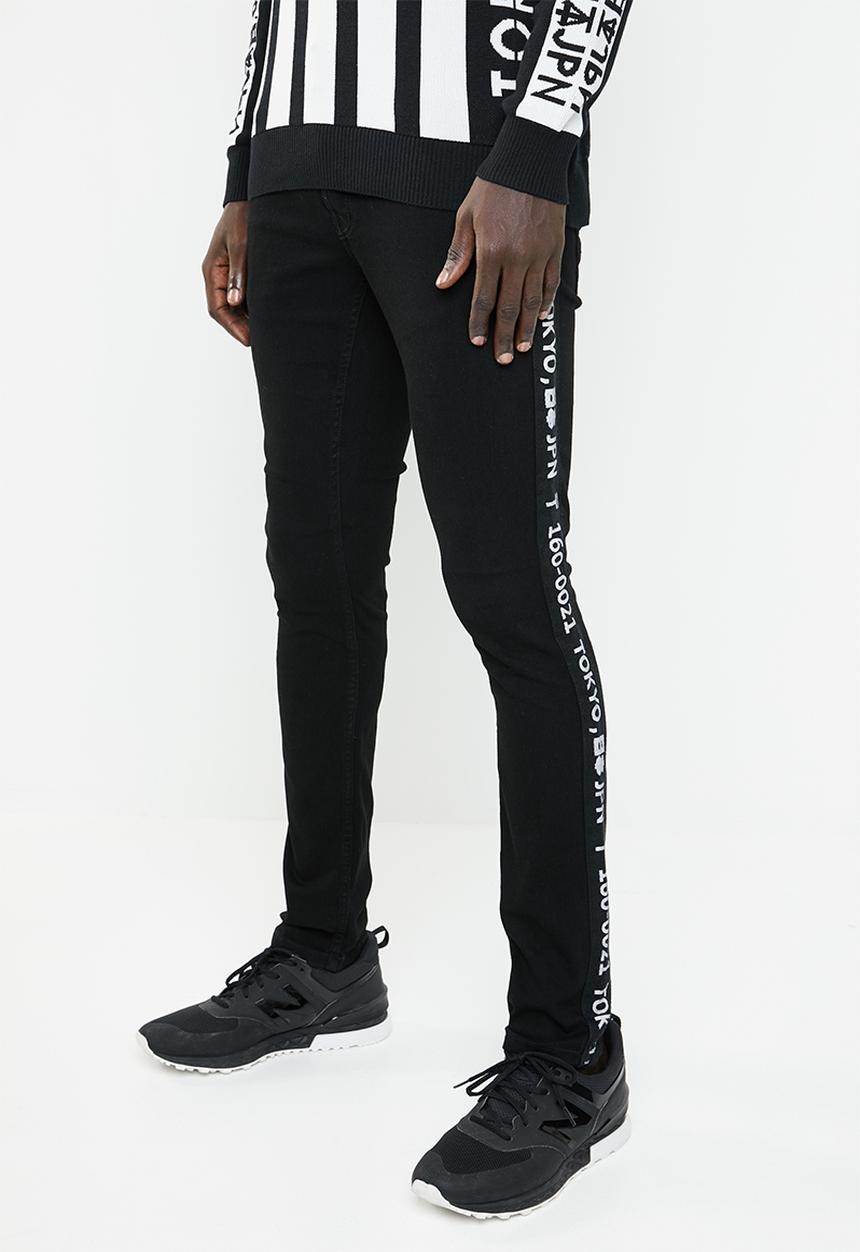 Only & Sons - Spun tape jeans - black