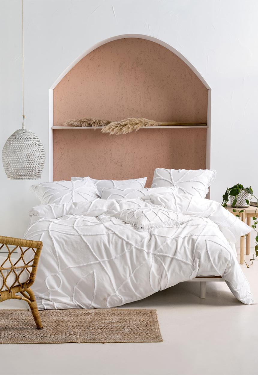 Linen House - Haveli duvet cover set - white