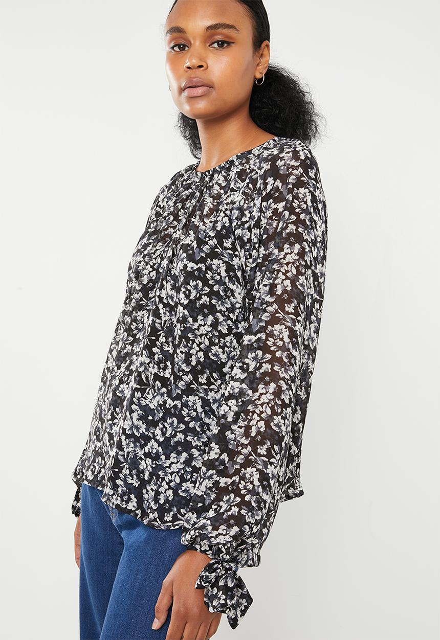 Superbalist - Gauged raglan sleeve blouse - multi