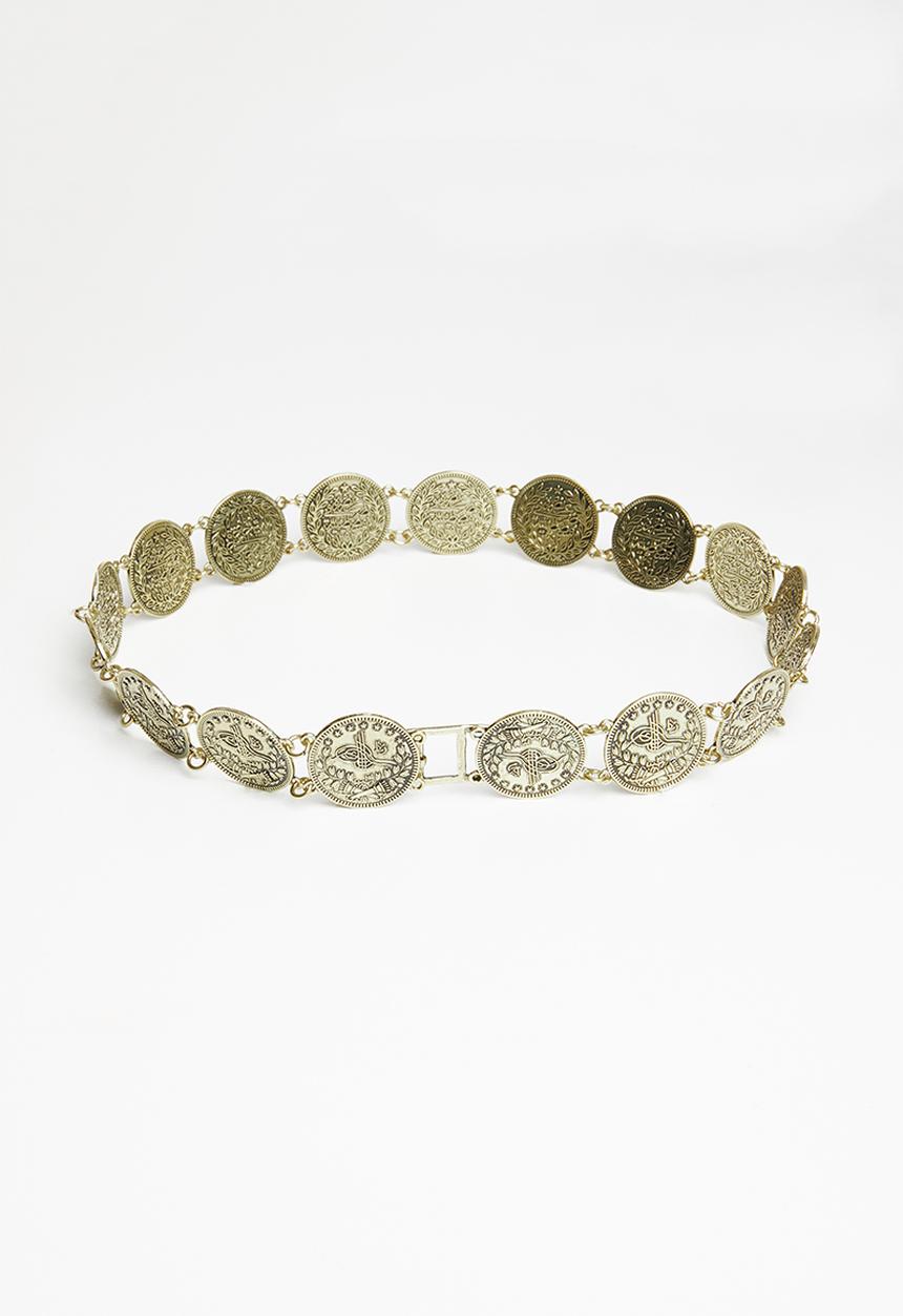 Superbalist - Jenny metal medallion belt - bronze