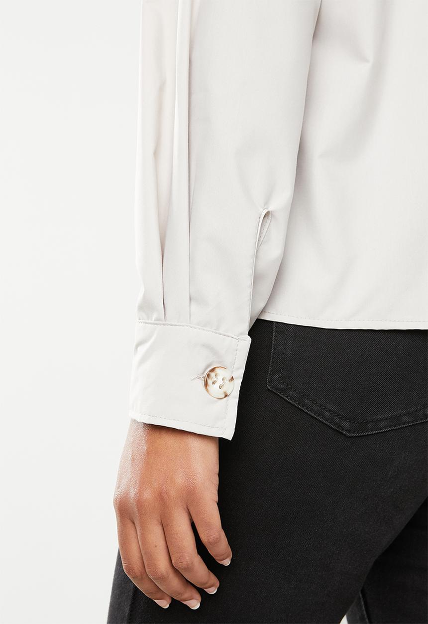 Superbalist - Structured shirt with puff sleeve - cream