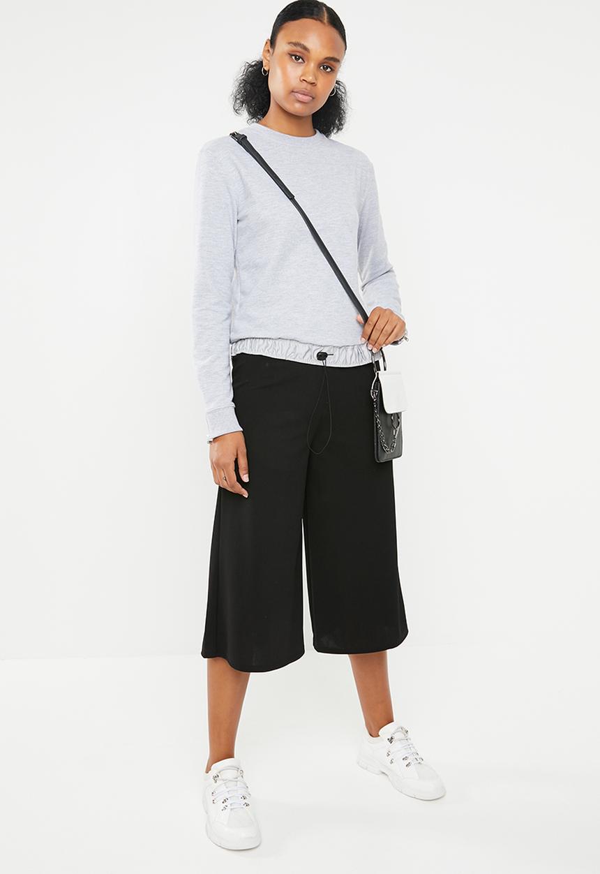 STYLE REPUBLIC - Wide leg culotte - black