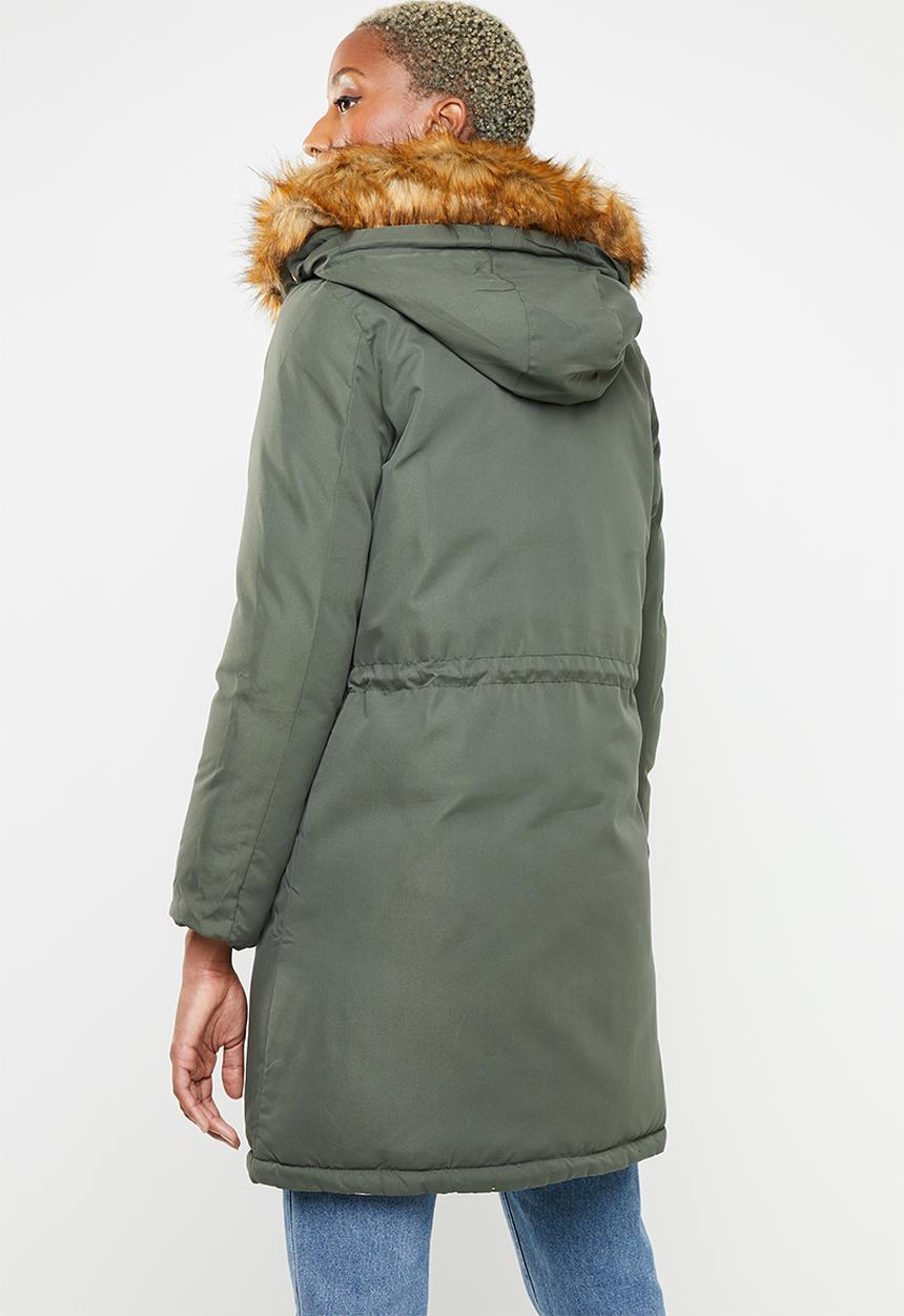Brave Soul - Padded reversible jacket  - khaki & neutral