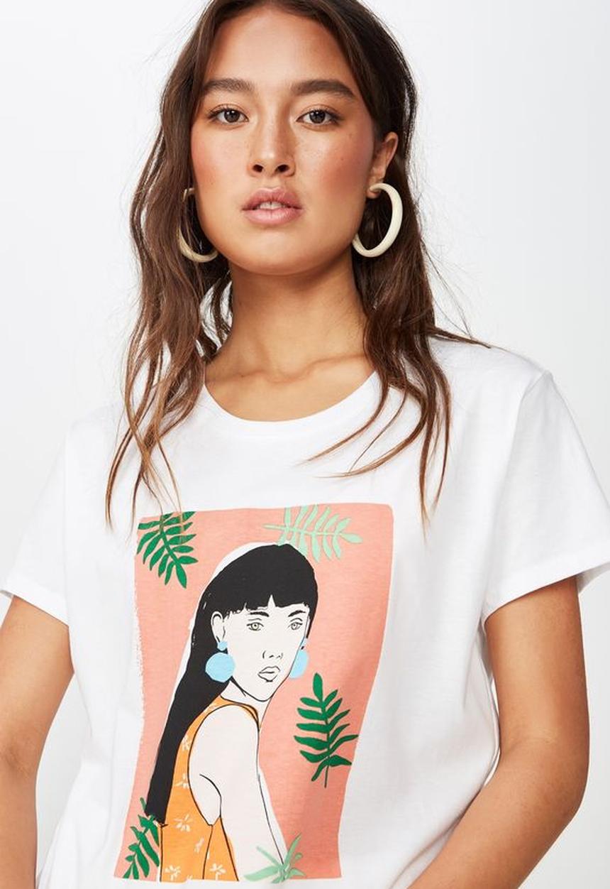 Cotton On - Classic arts tee - white