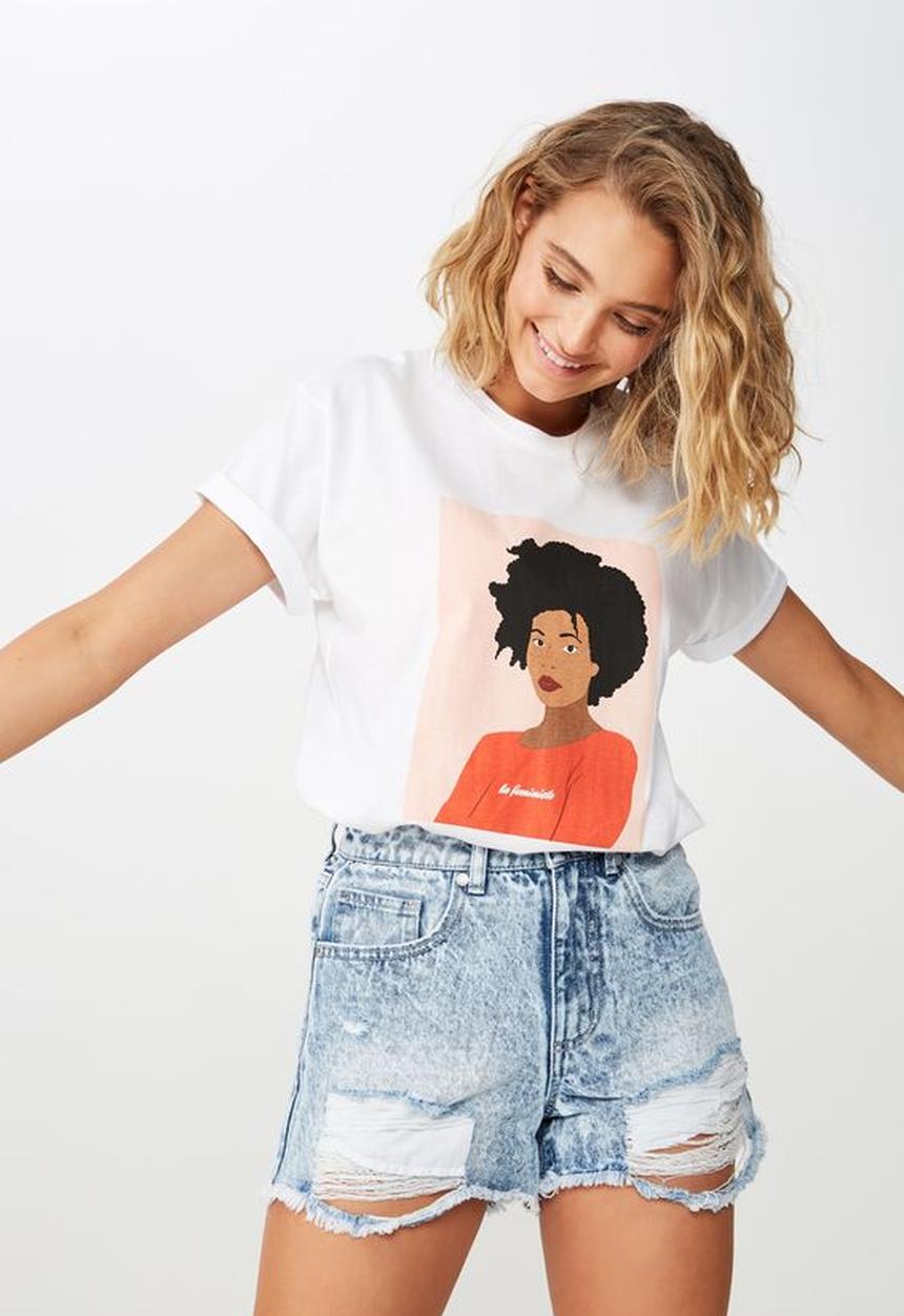 Cotton On - Classic arts tee - white