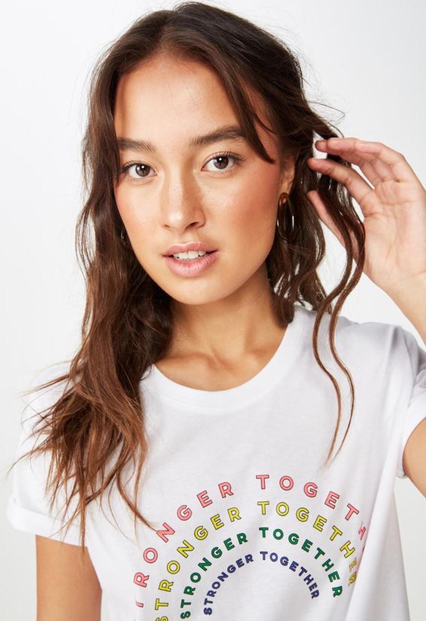Cotton On - Classic slogan tee - white