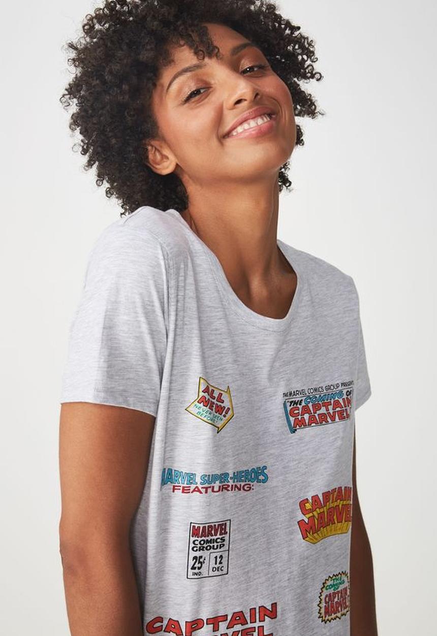 Cotton On - Classic tv movie T-shirt - grey