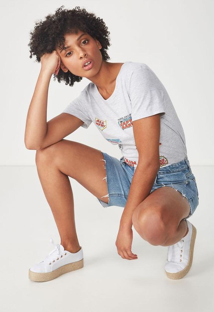 Cotton On - Classic tv movie T-shirt - grey