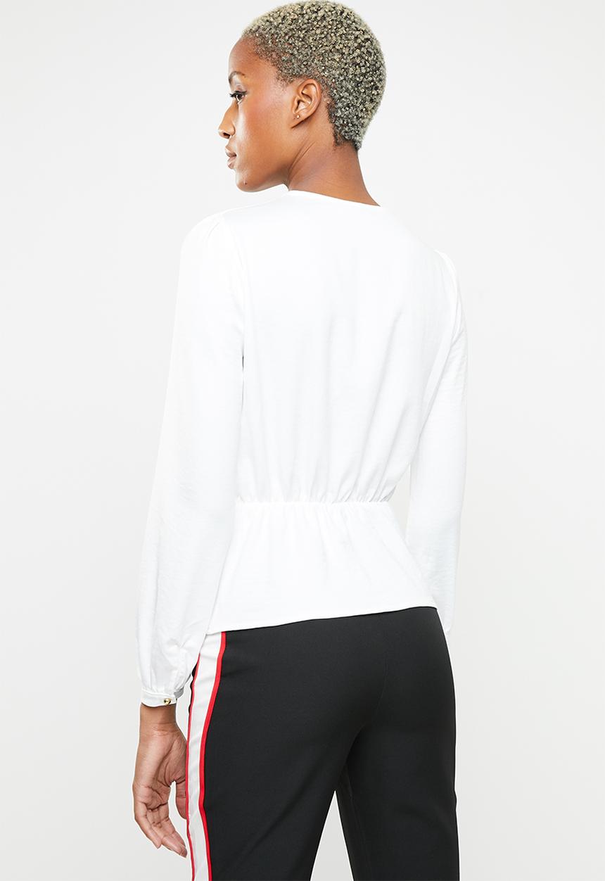 SISSY BOY - Knot now blouse - white