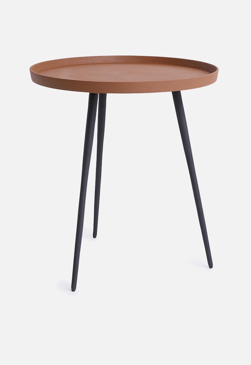 Present Time - Nimble side table - terracotta brown