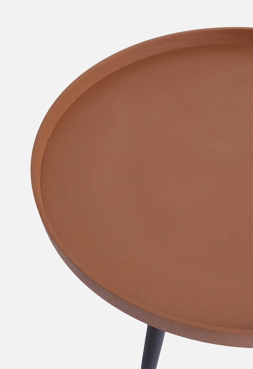 Present Time - Nimble side table - terracotta brown