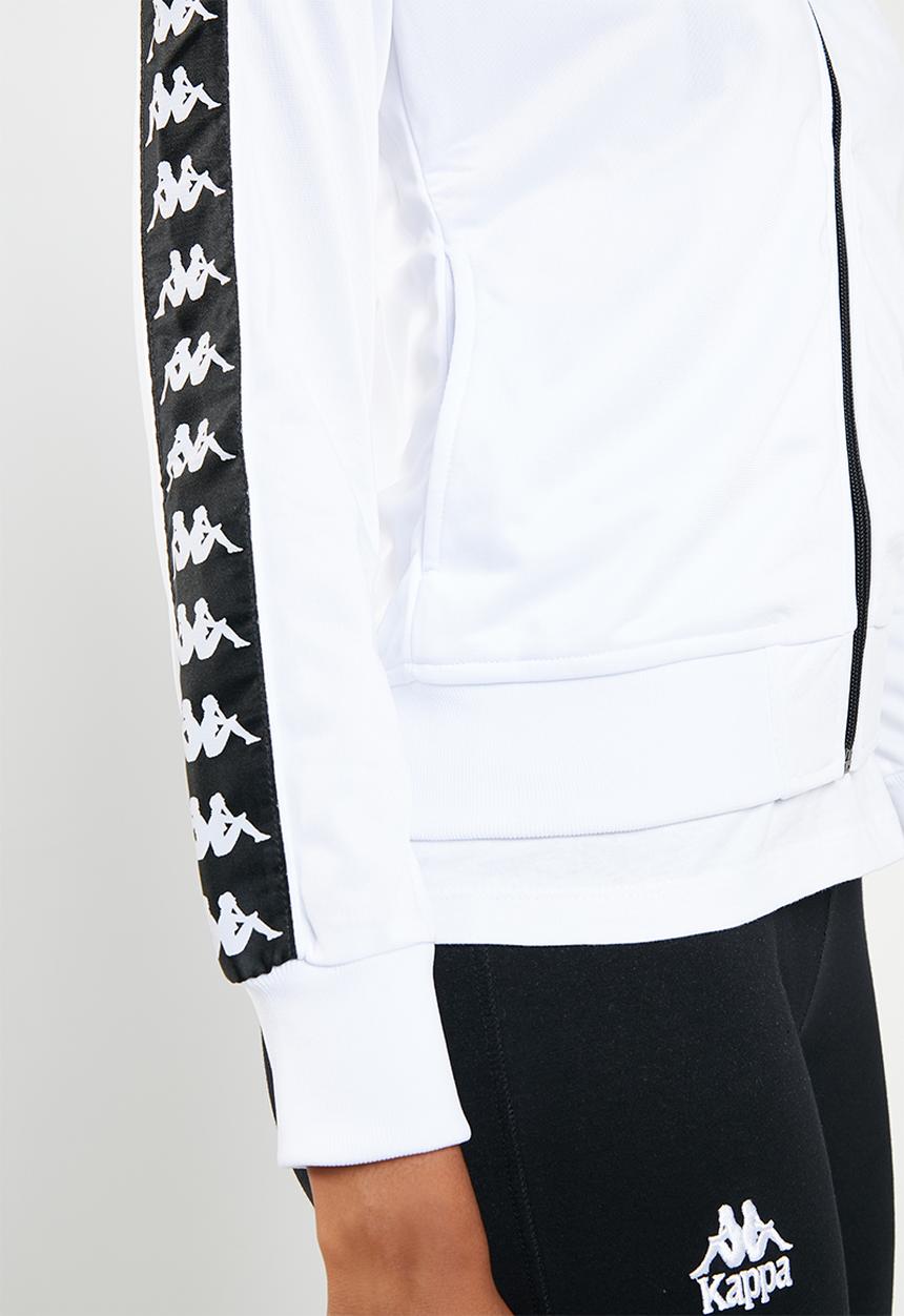 KAPPA - Banda logo tape jacket - white & black