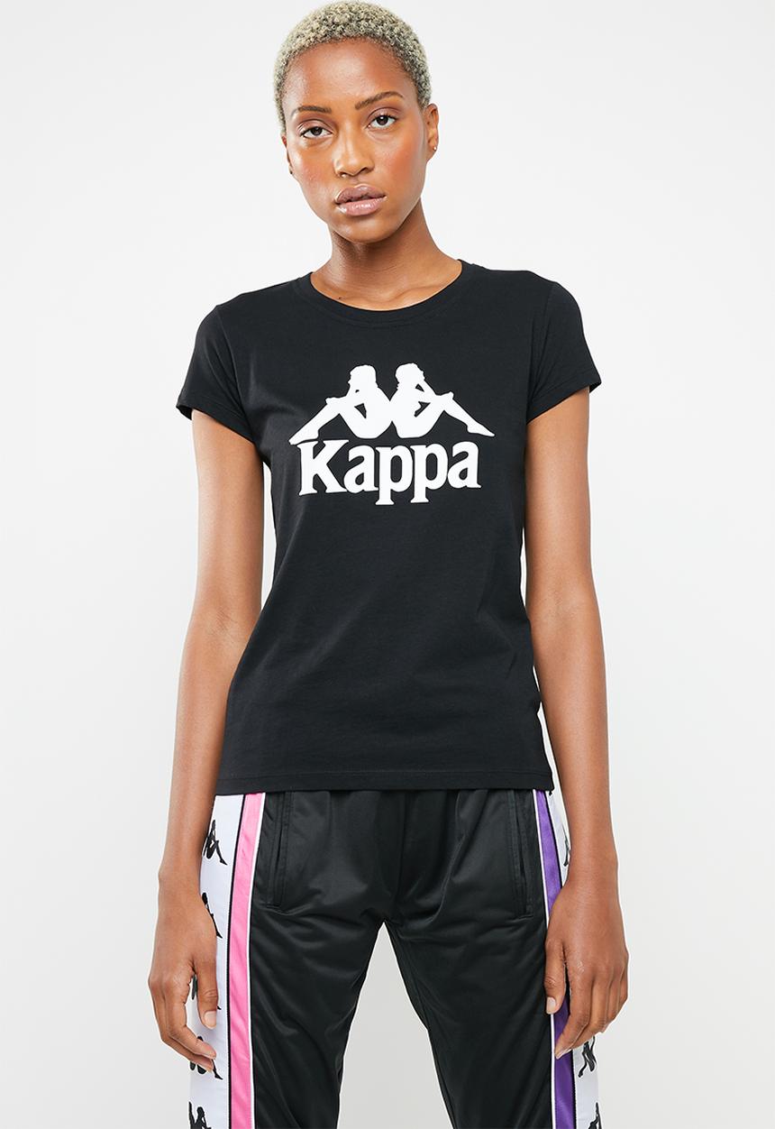 KAPPA - Authentic westessi T-shirt - black & white