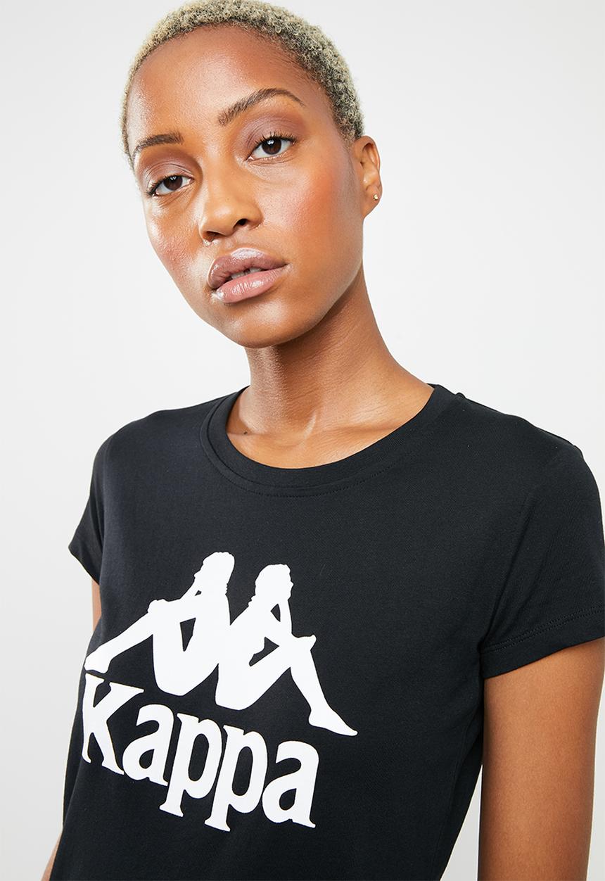 KAPPA - Authentic westessi T-shirt - black & white