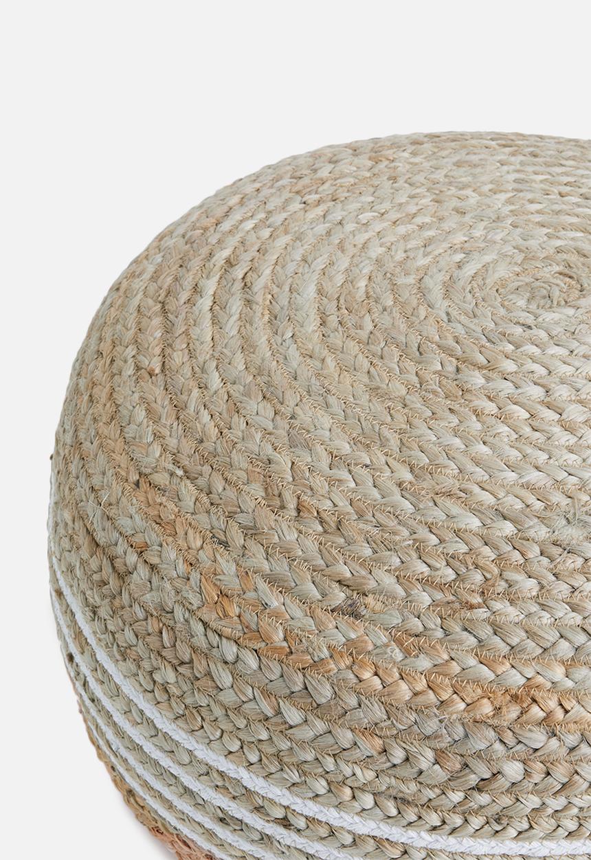 Sixth Floor - Brea jute ottoman