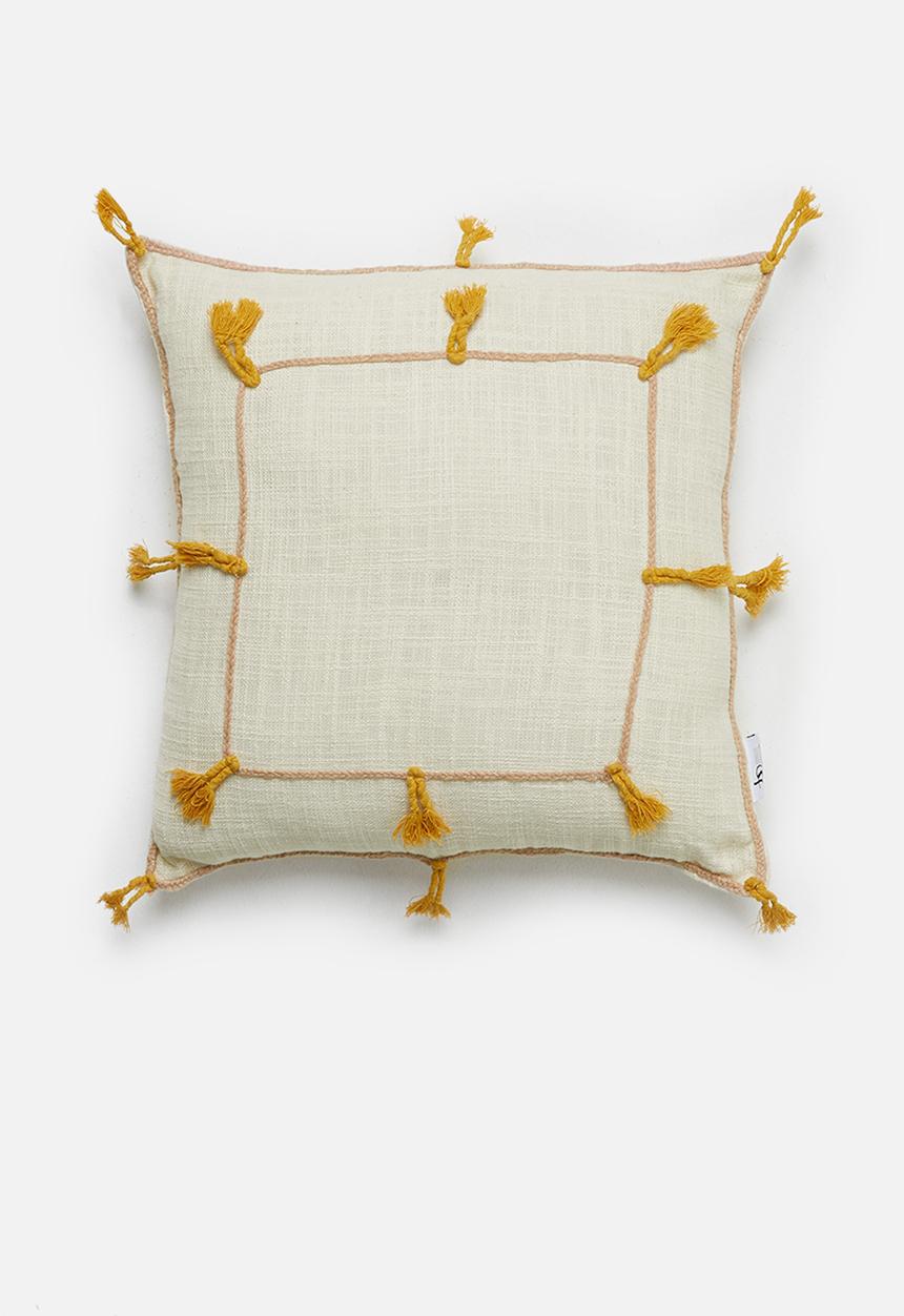 Sixth Floor - Tesiba cushion cover - yellow
