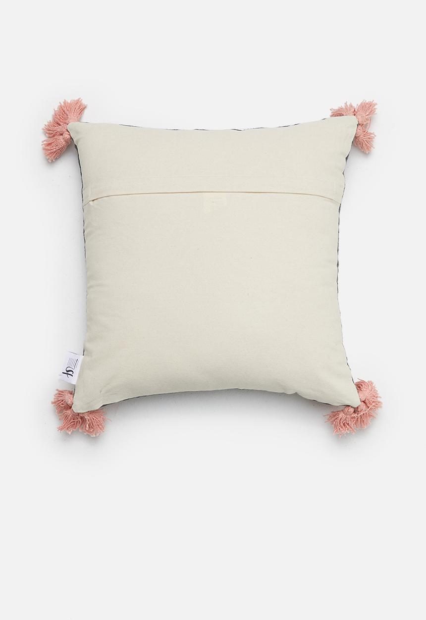 Sixth Floor - Almaz cushion cover - grey/pink