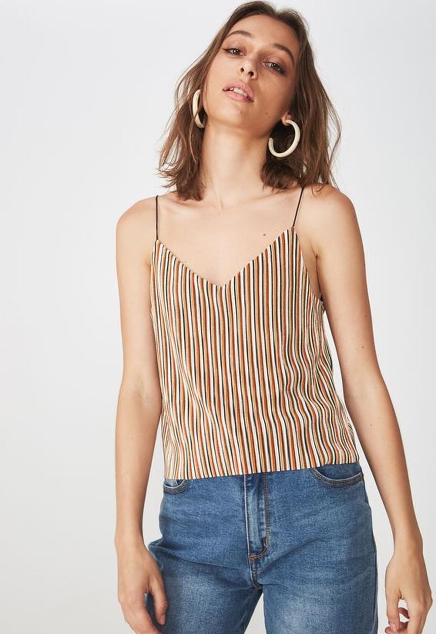 Cotton On - Martha cropped cami - multi