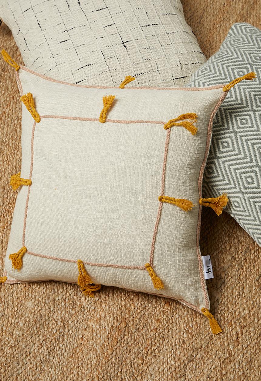 Sixth Floor - Tesiba cushion cover - yellow
