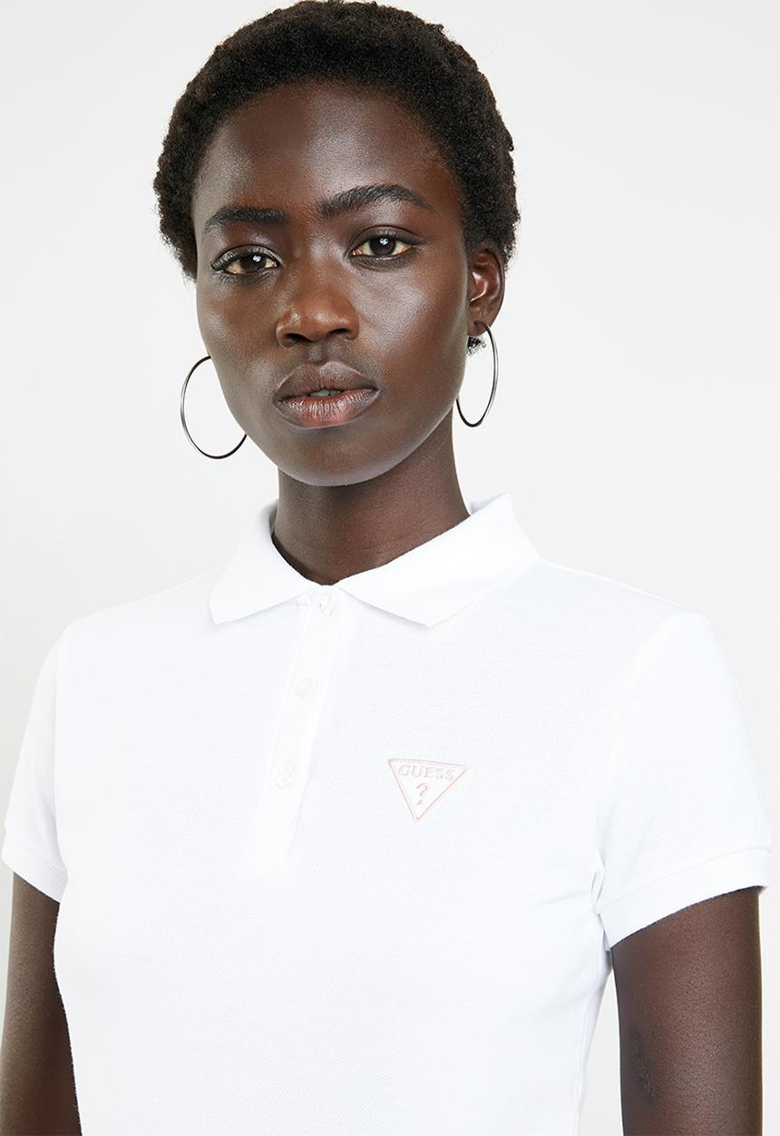 GUESS - Short sleeve classic polo - white