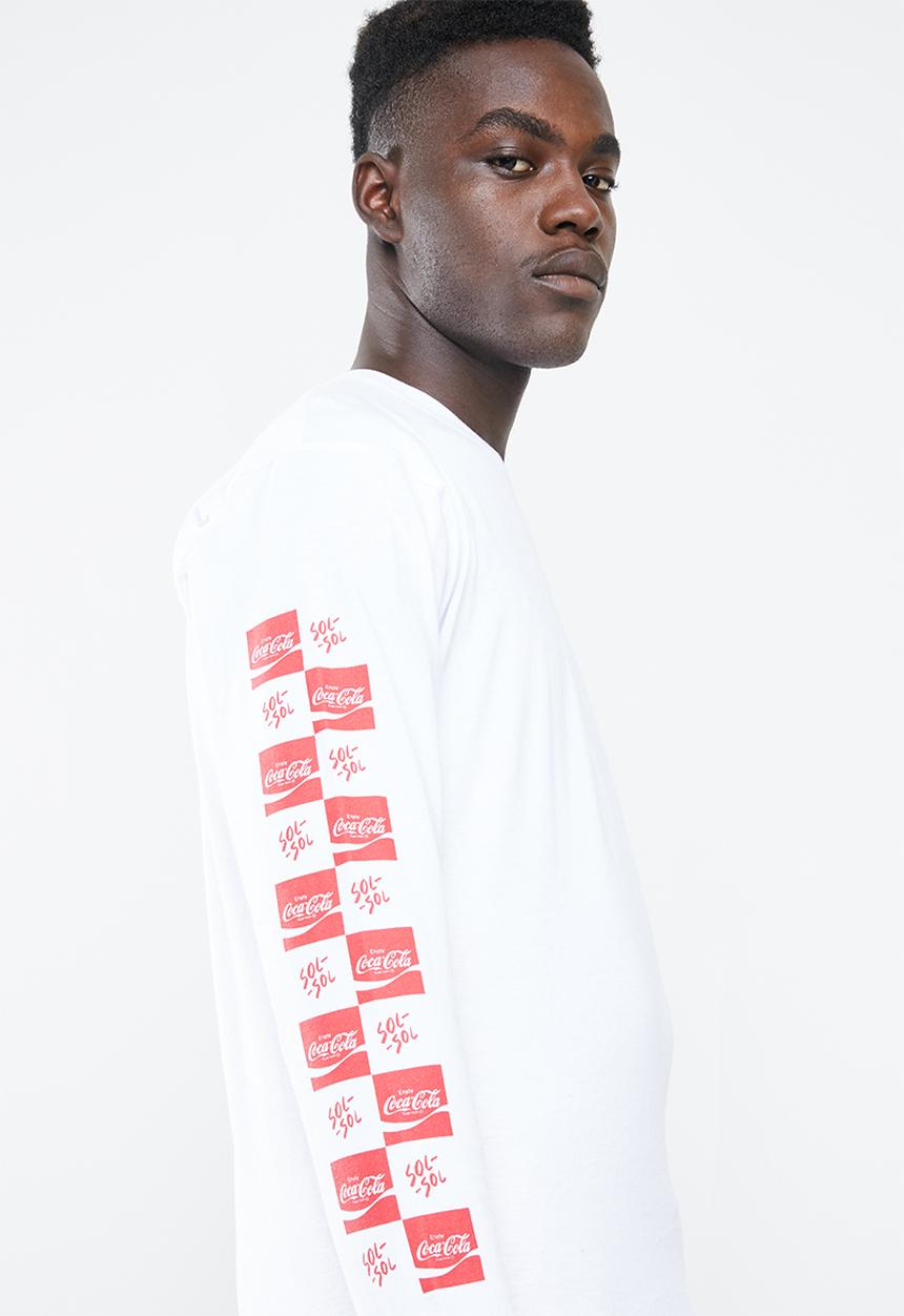 Coke Threds - Coke Threds X Sol - Sol long sleeve tee - white