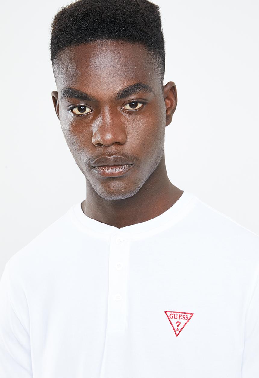 GUESS - Short sleeve philli polo - white