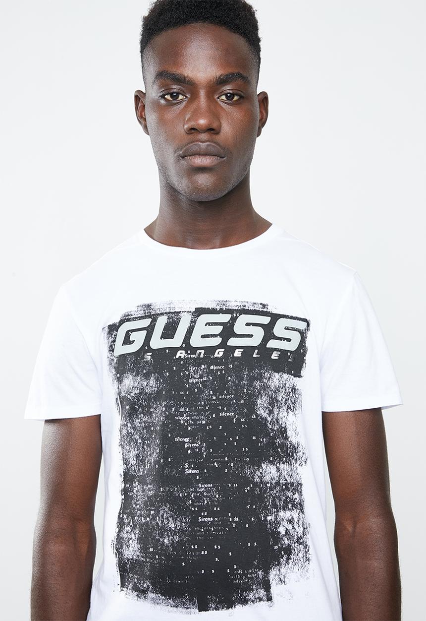 GUESS - Guess black out short sleeve tee - white