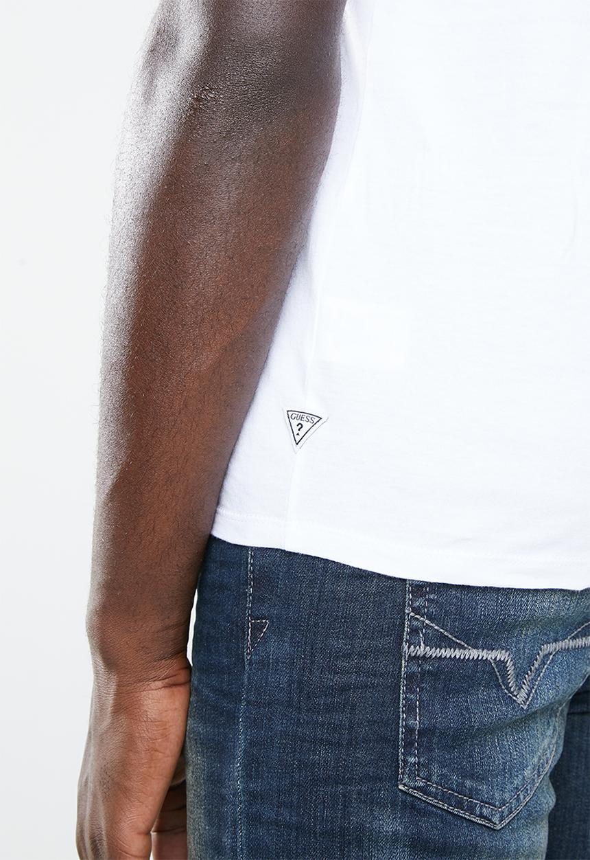 GUESS - Guess black out short sleeve tee - white