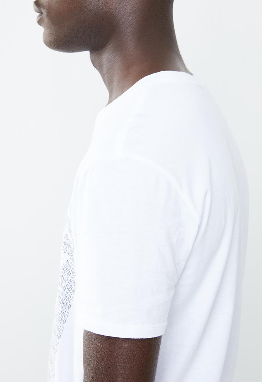 GUESS - Guess text tee - white