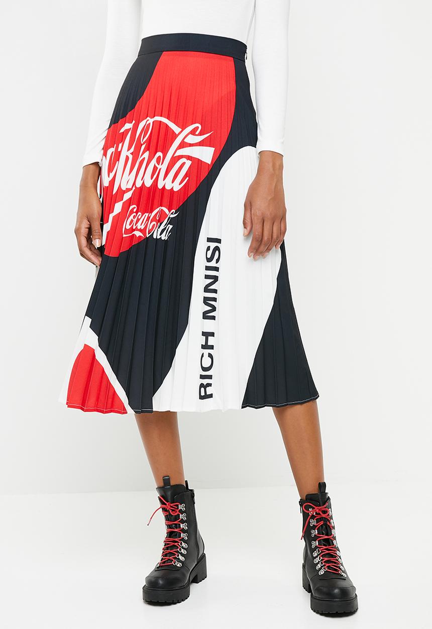 Coke Threds - Coke Thred X Rich Mnisi pleated midi skirt - multi