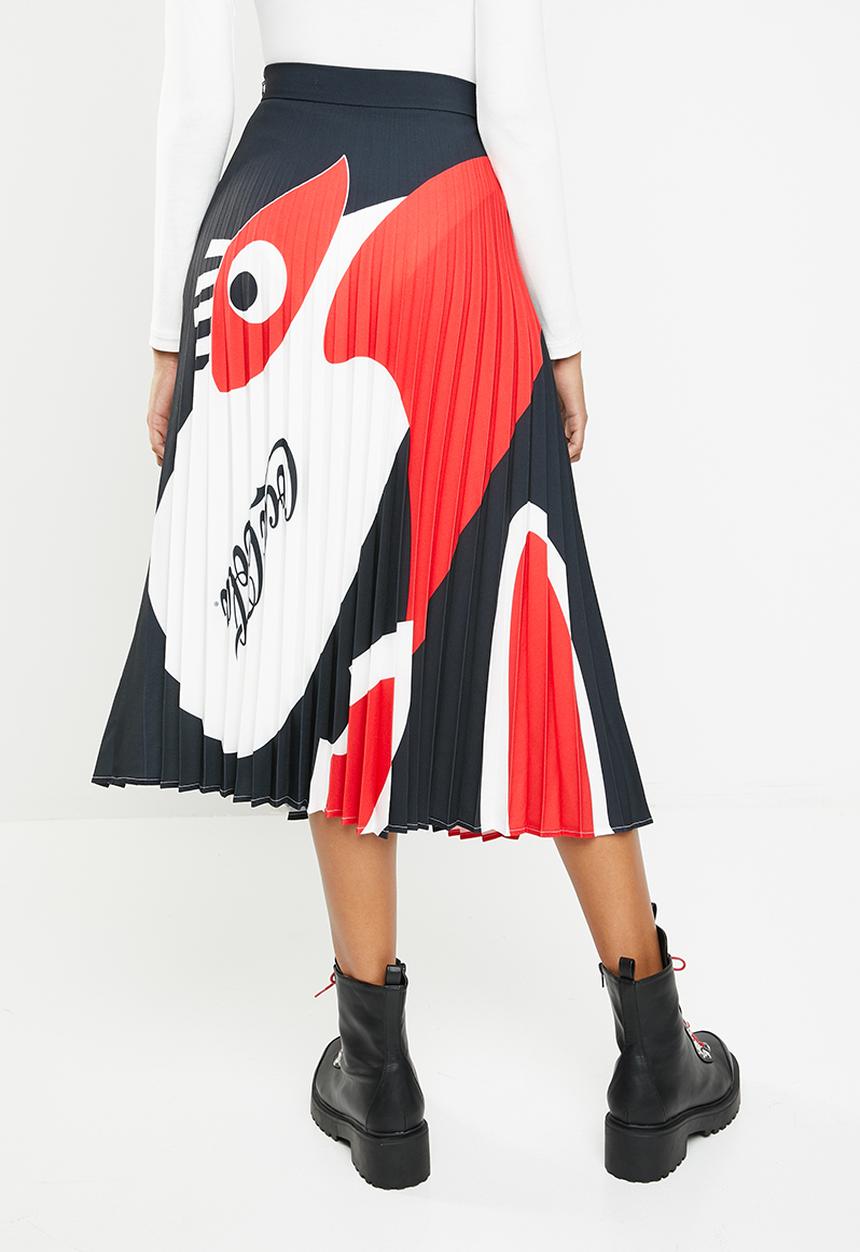 Coke Threds - Coke Thred X Rich Mnisi pleated midi skirt - multi