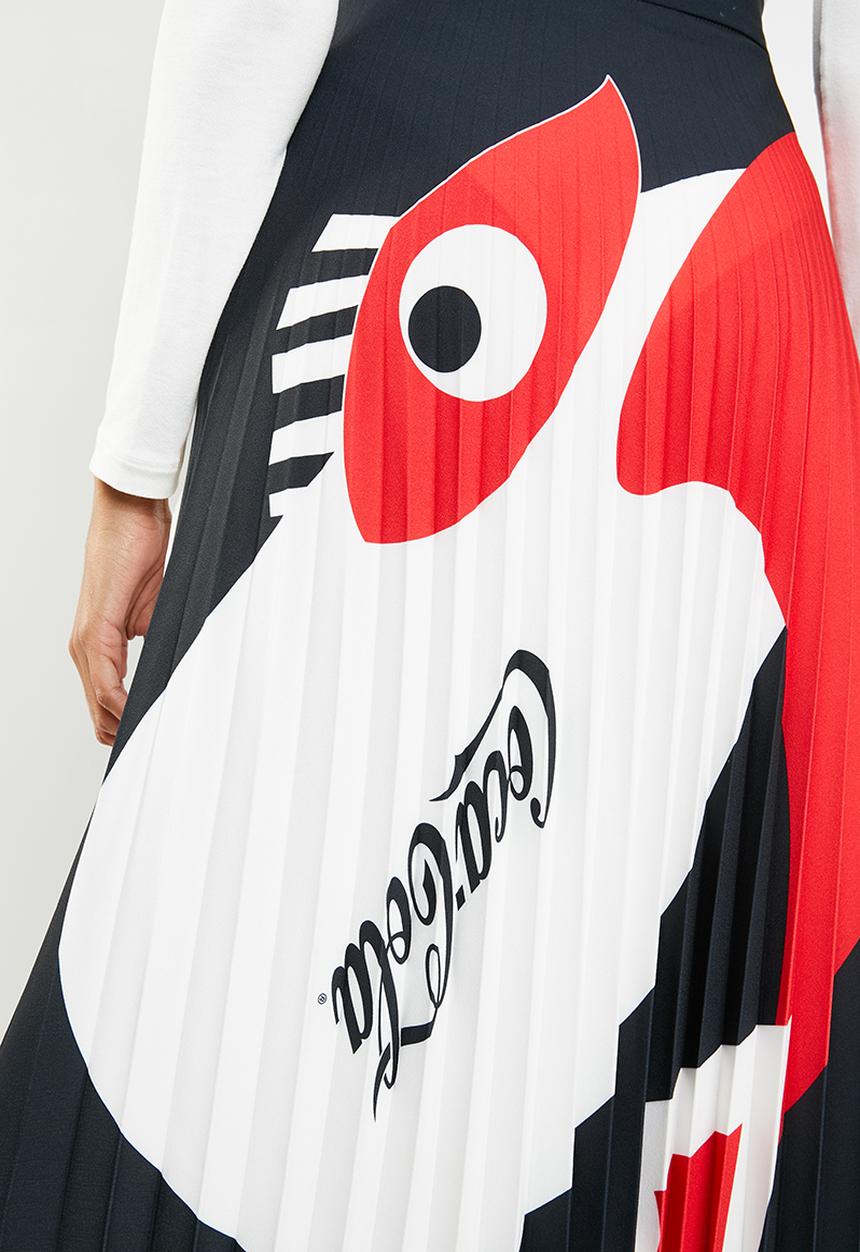 Coke Threds - Coke Thred X Rich Mnisi pleated midi skirt - multi