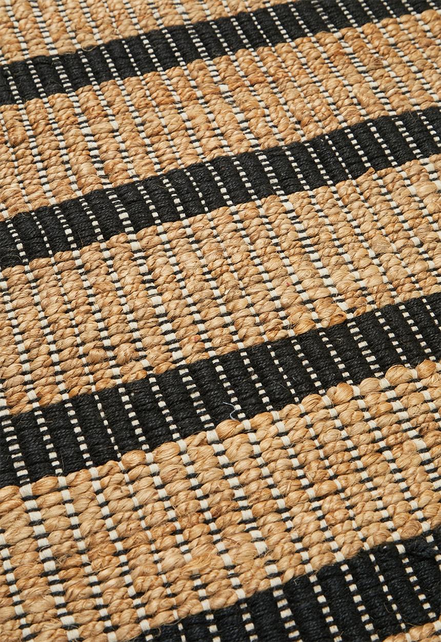 Sixth Floor - Koleji jute runner - natural & black