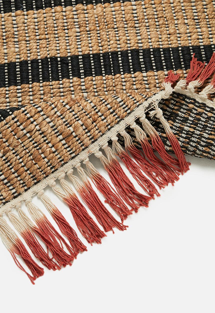 Sixth Floor - Koleji jute runner - natural & black