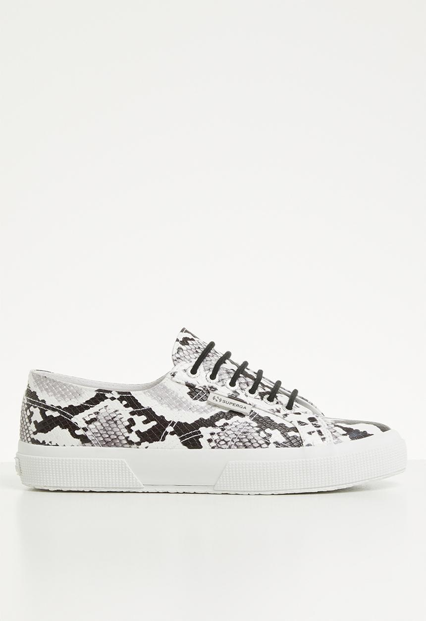 SUPERGA - 2750 Synthetic snake - c89 white-black