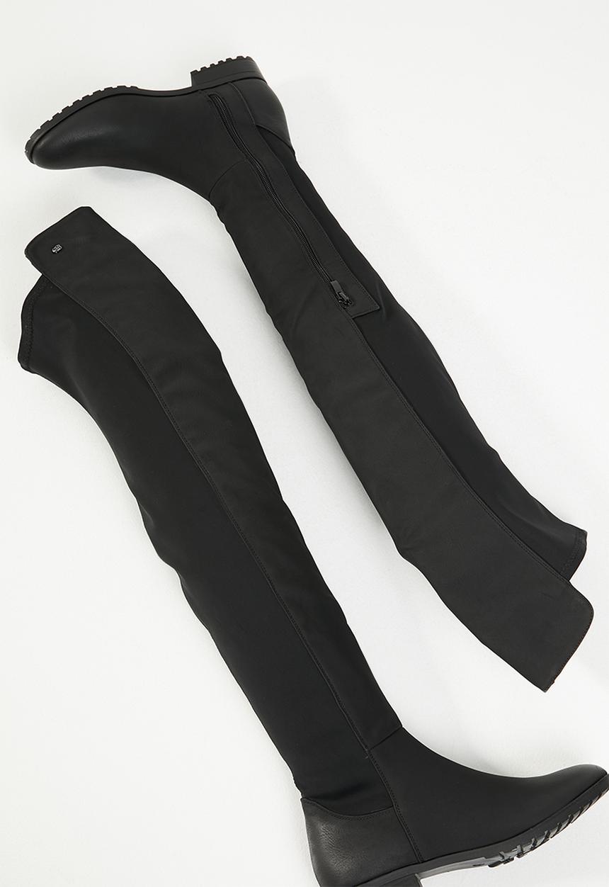 Miss Black - Over the knee boot - black