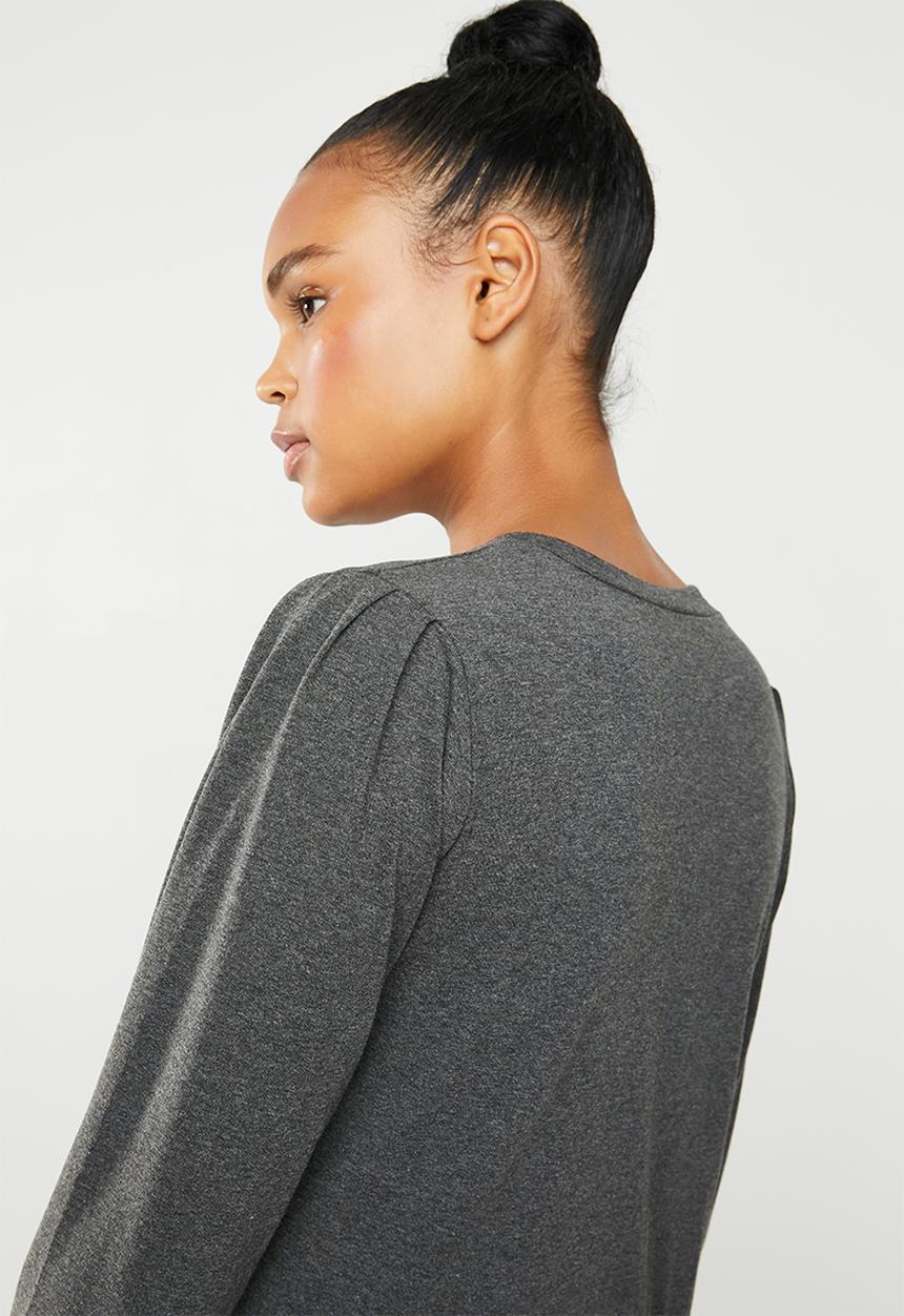 Superbalist - 2 Pack puff sleeve top - grey  & blue 