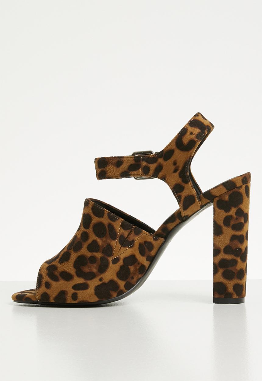 dailyfriday - Ankle strap block heel - brown & black
