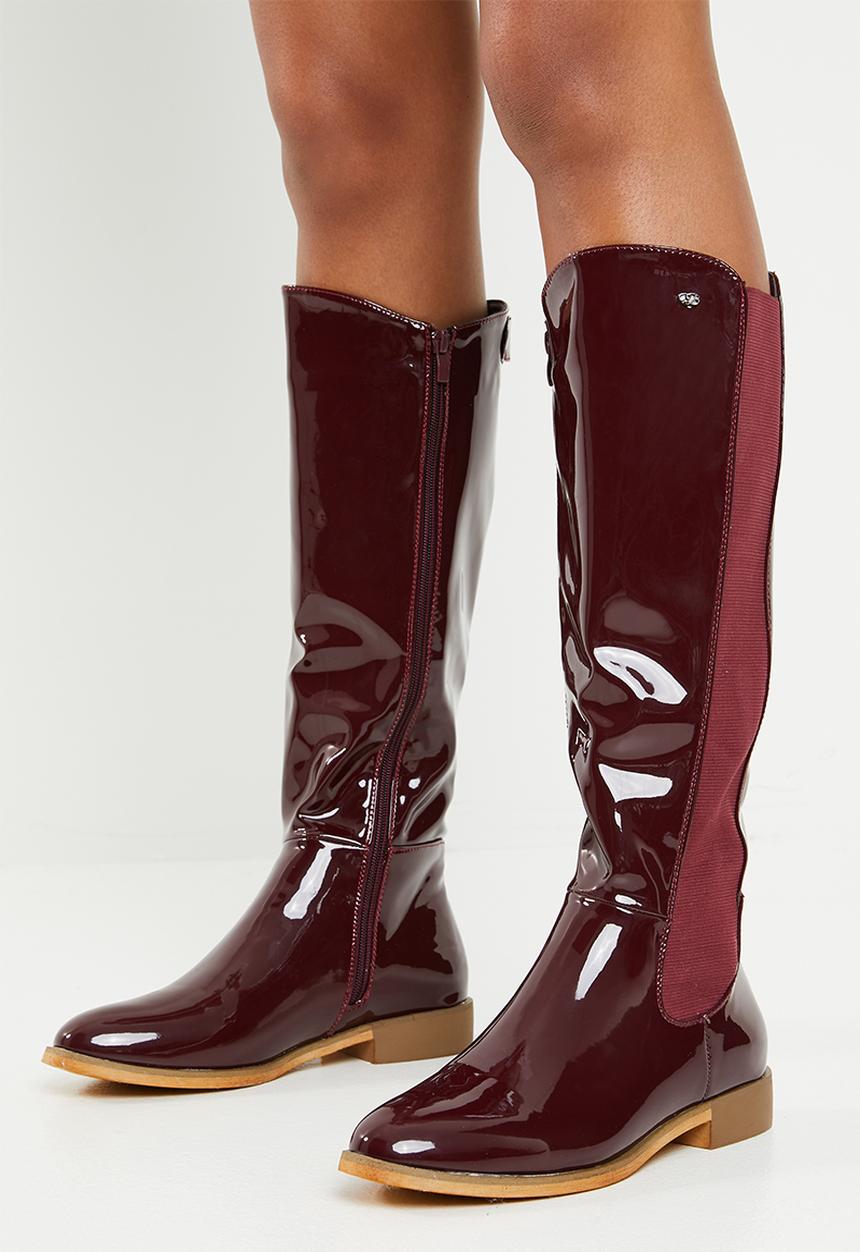Miss Black - Route 668 boot - burgundy