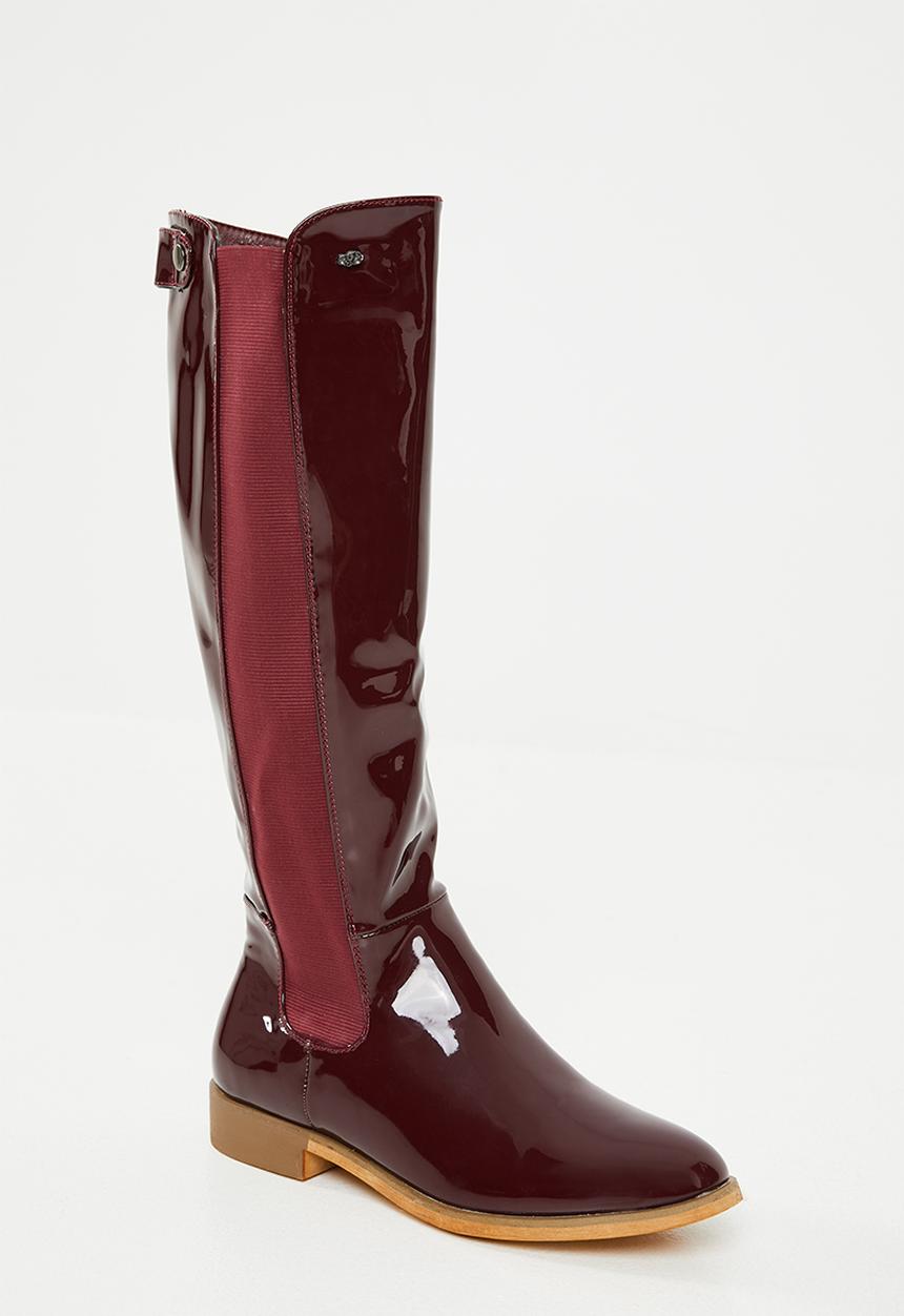Miss Black - Route 668 boot - burgundy