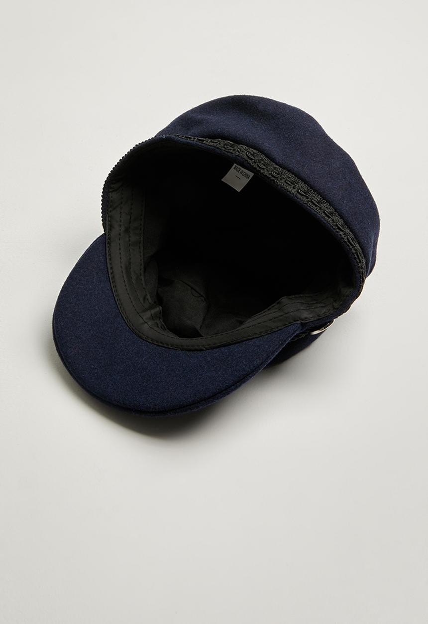 Superbalist - Rope trim baker boy cap -  navy
