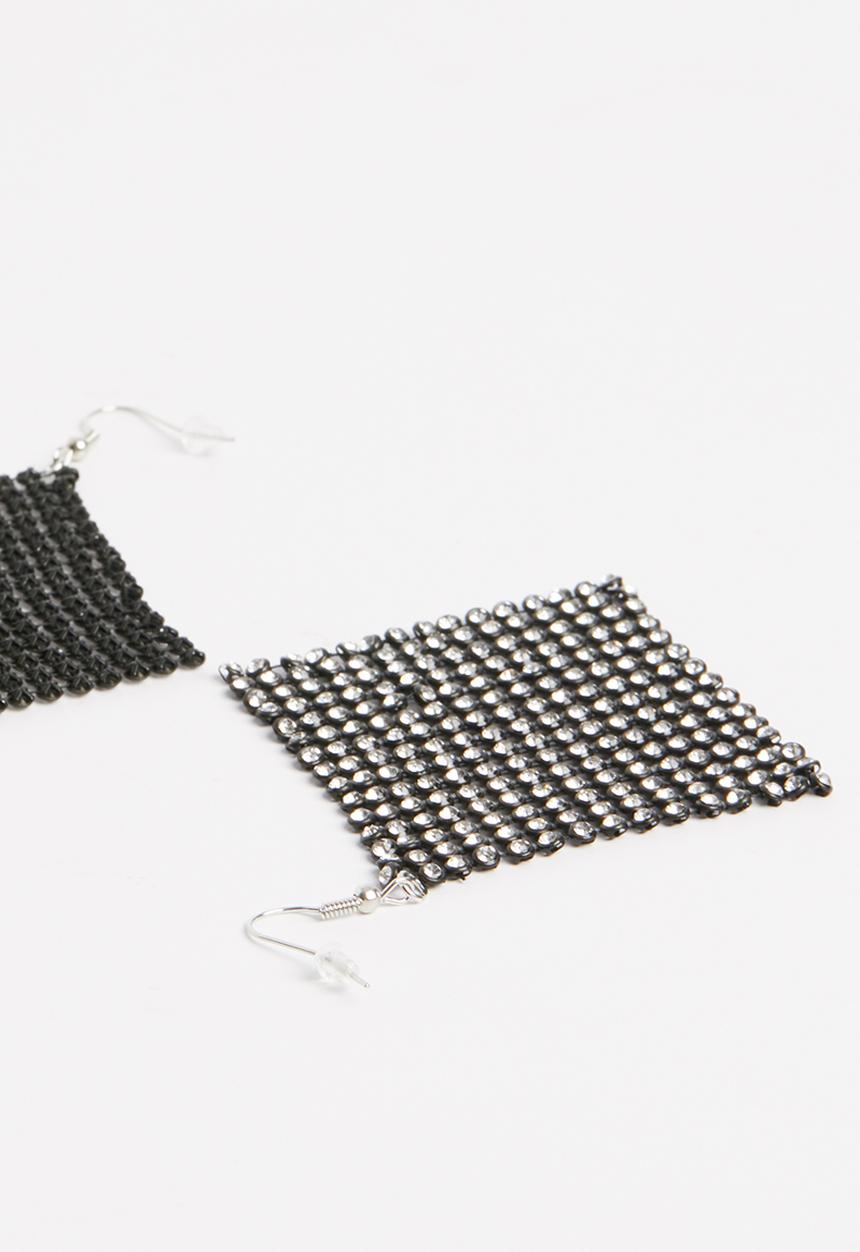 Superbalist - Frida embellished earrings - black