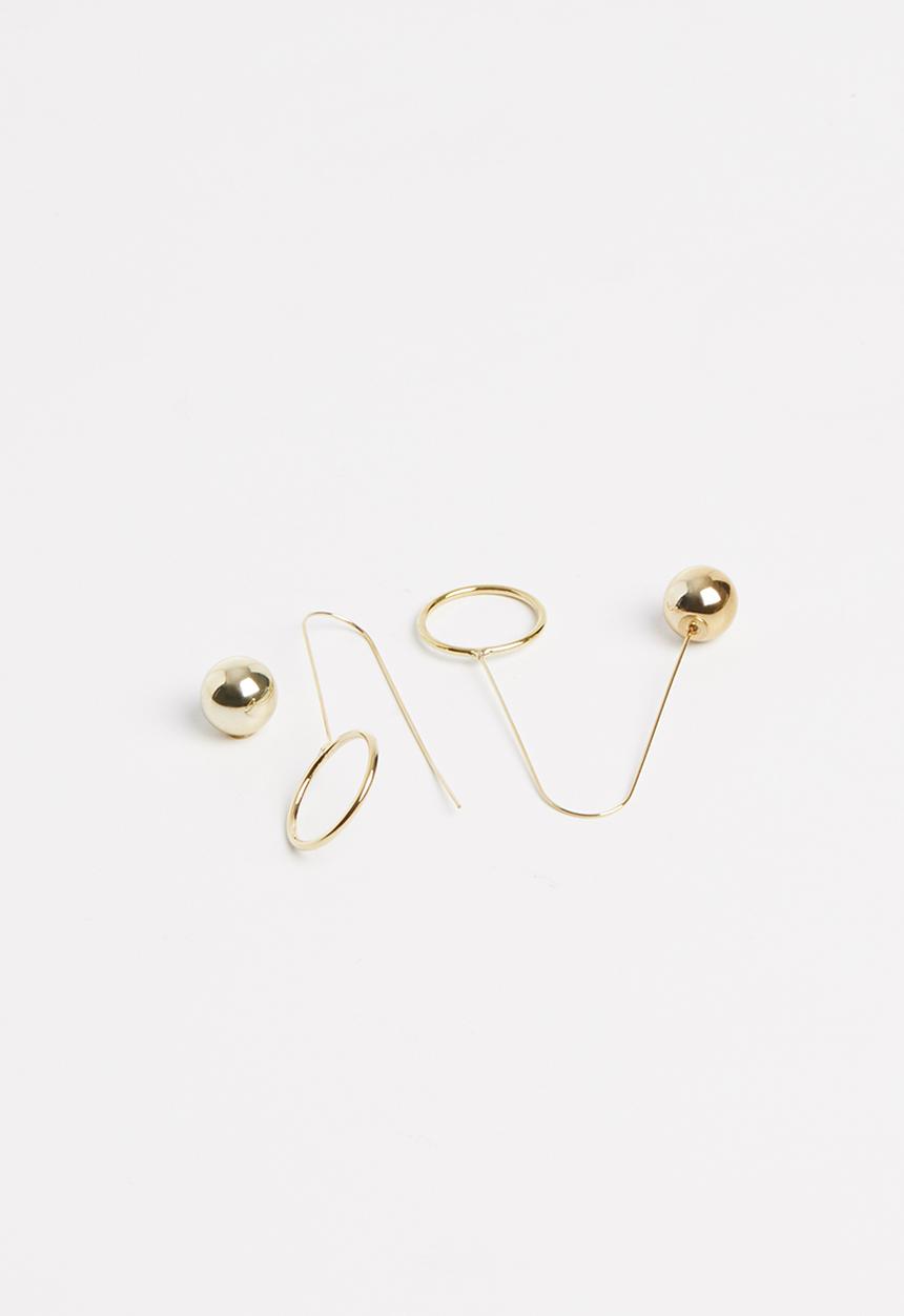 Superbalist - Shanina hoop drop  earrings - gold