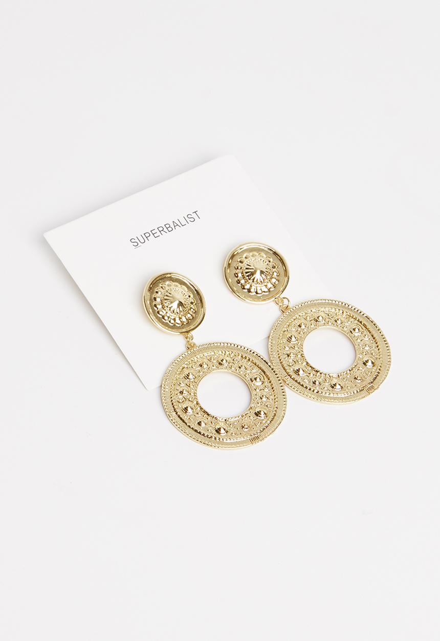 Superbalist - Vintage hoop earrings - gold