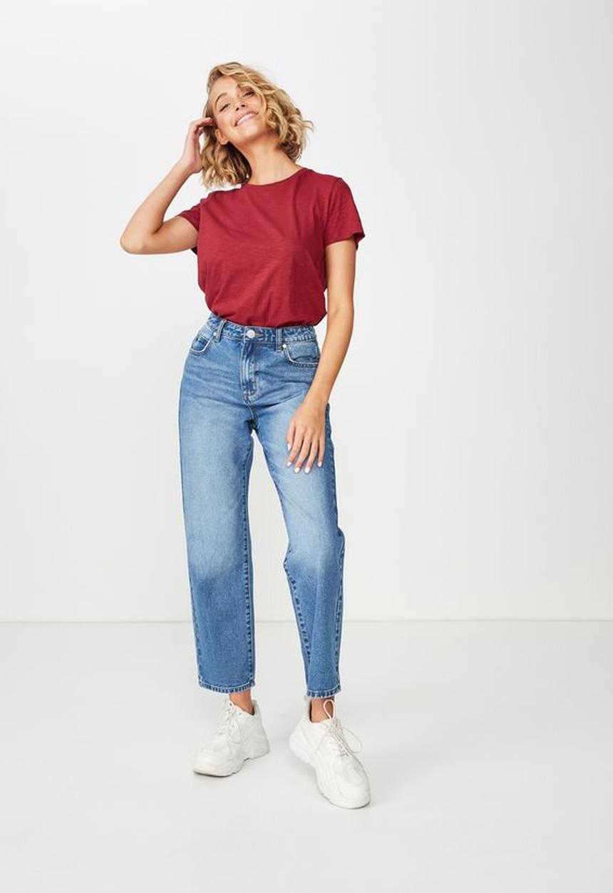 Cotton On - The crew T-shirt - red