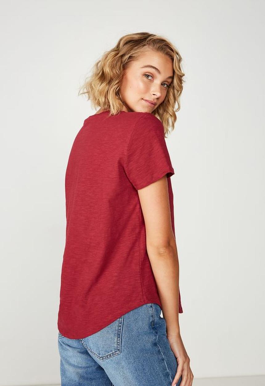 Cotton On - The crew T-shirt - red